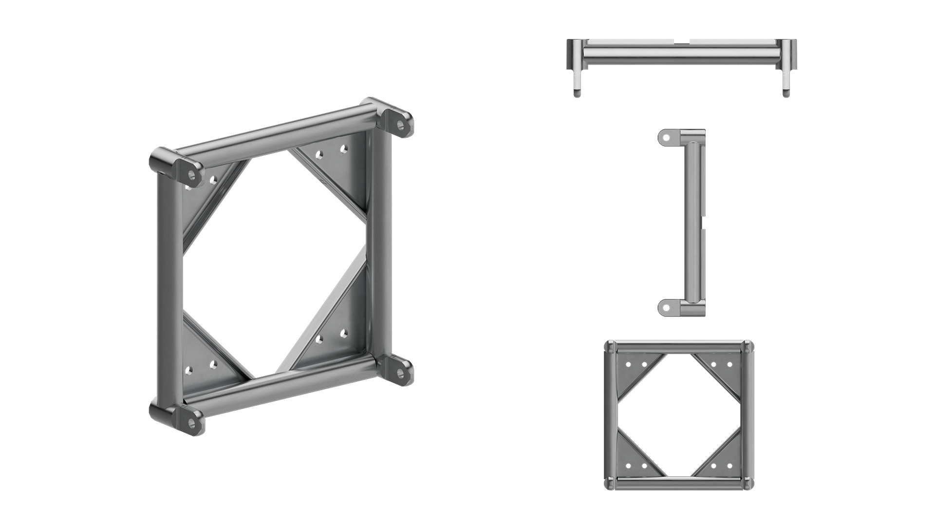 Male adaptor for 2020 trusses