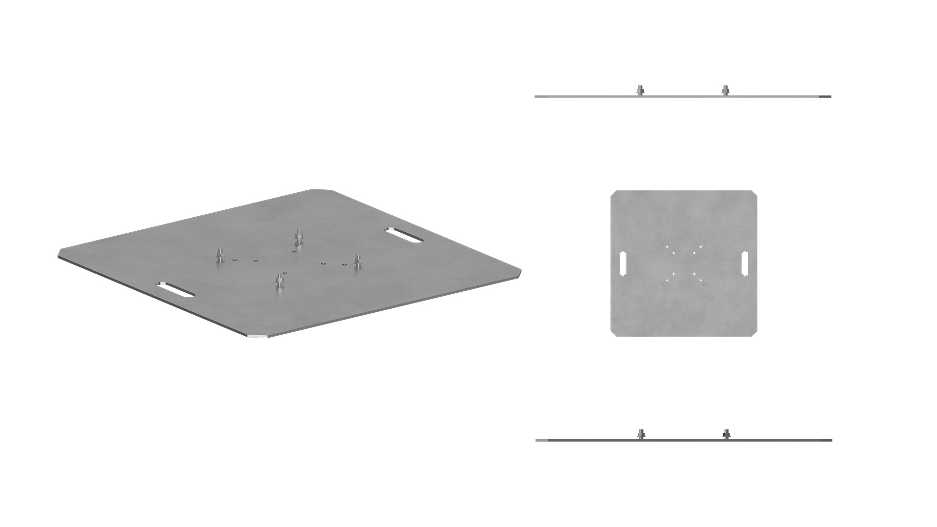 Base plate 4848 plated for 1212 trusses