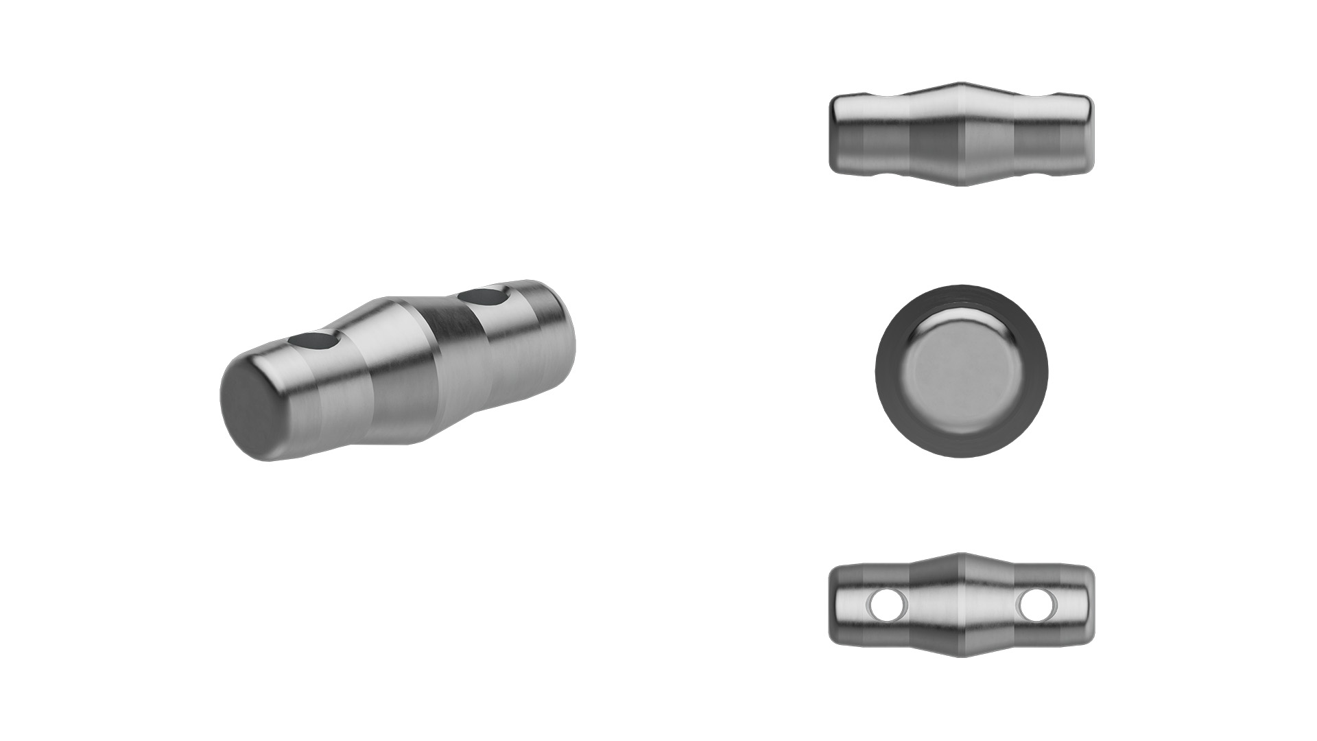 Conical male for conical elements that have female ends