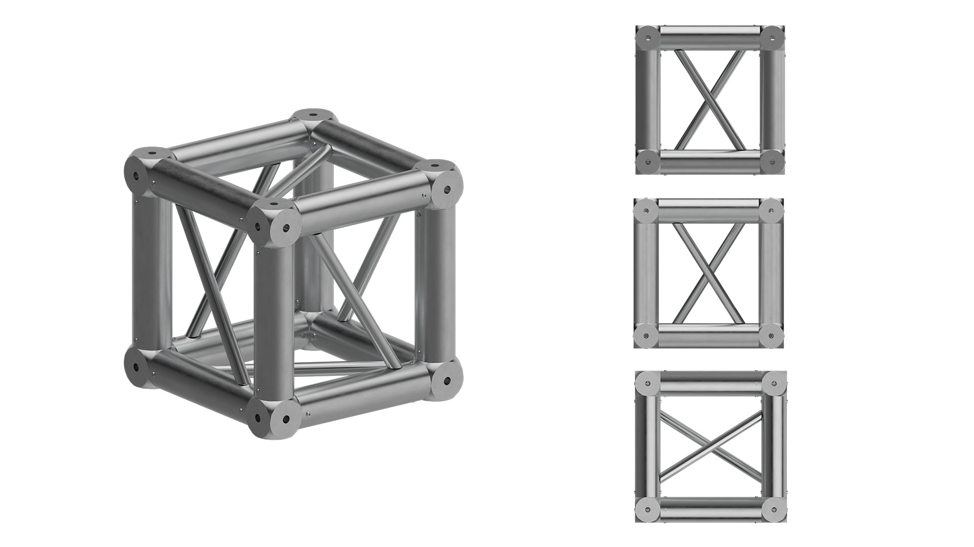 Cube for conical trusses